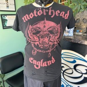 Black and red Motörhead Graphic T-Shirt